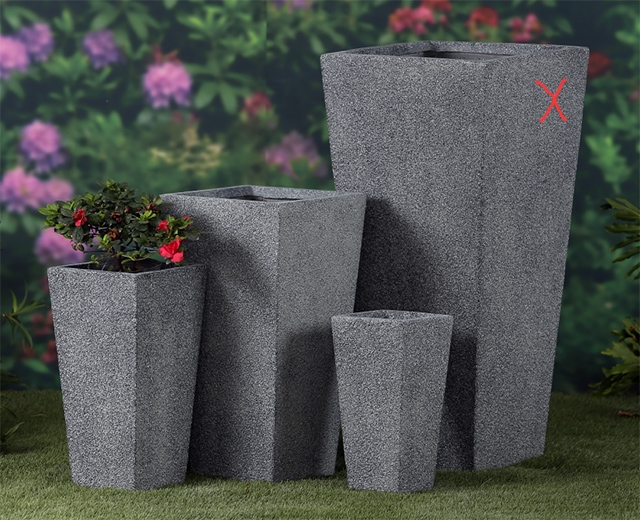 Square flower pot